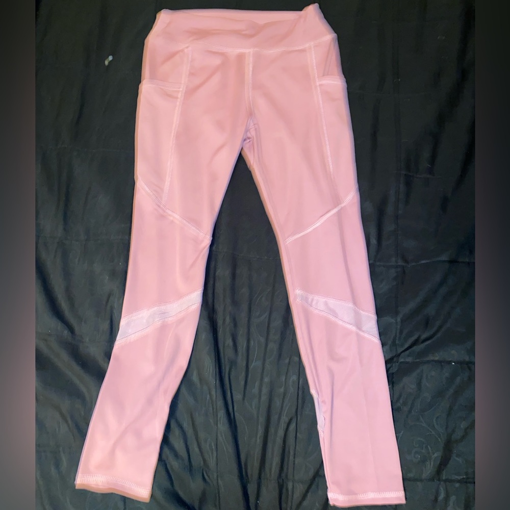 Pink workout pants